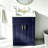 Eyrun Blue Modern Single Bathroom Vanity With Ceramic Top-705901043