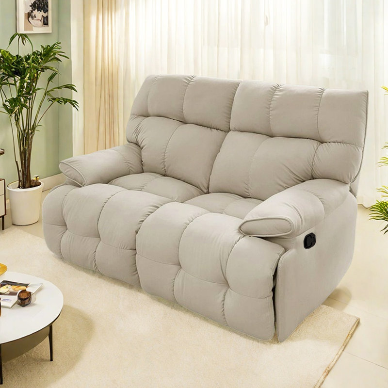 Fauteuil inclinable ergonomique spacieux à deux positions, Beige