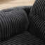Fauteuil inclinable en velours côtelé de 40 po de largeur avec moteur double et appui-tête, fauteuil de chambre de bébé moderne pivotant et berçant, noir-59940795