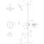 Pomme de douche ronde 10 po avec robinet de baignoire et valve brute-60220257