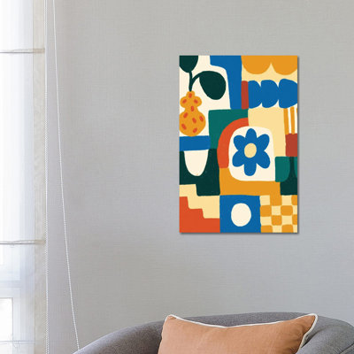 Geometric Garden I by Teresa Rego - No Frame Gallery-Wrapped Canvas Giclée on Canvas