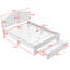 Lit plateforme tapissier avec tiroir Luceile-2146638072