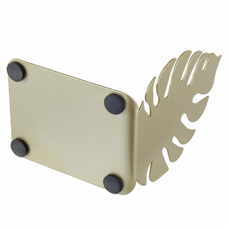 Monstera Leaf Decorative Metal Book Ends