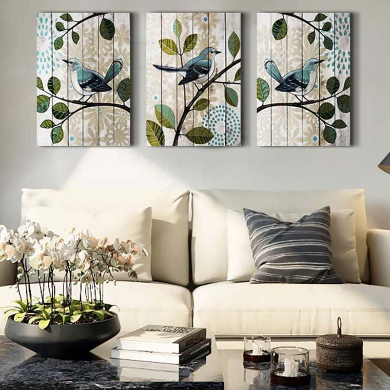 3 Piece Wrapped Canvas Print, 60 cm H x 40 cm W
