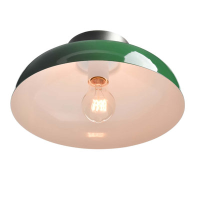 Industrial Ceiling Light with 12-Inch Metal Shade