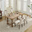 Chaise de salle à manger avec garniture touffetée à la main-117553502