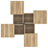 Square Coffee Table with Sliding Top and Hidden Storage