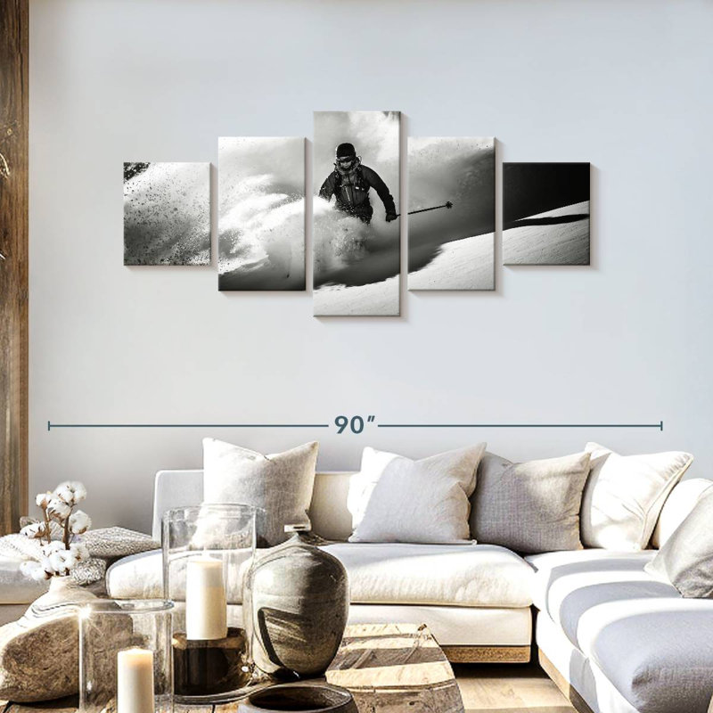 Extreme Skiing, 30" H x 68" W