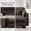 Upholstered 100 " Chenille Reclining Sectional
