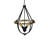 4 - Light Black/Bronze Lantern Pendant