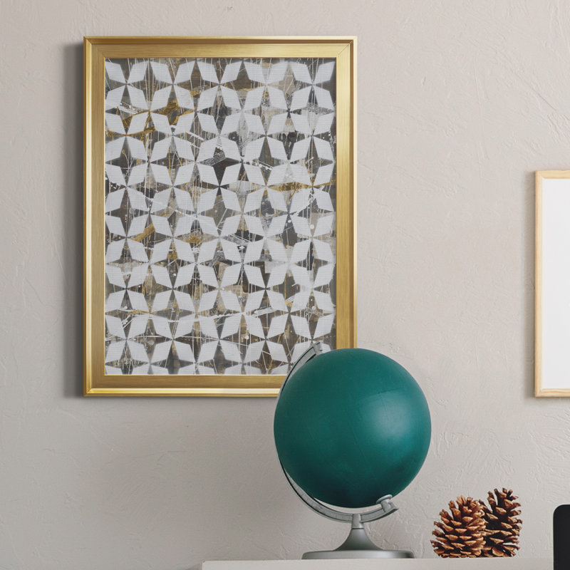 Impression sur toile Modern Modern, Toile encadrée d'or, H 18,5 po x l 24,5 po x P 1,5 po