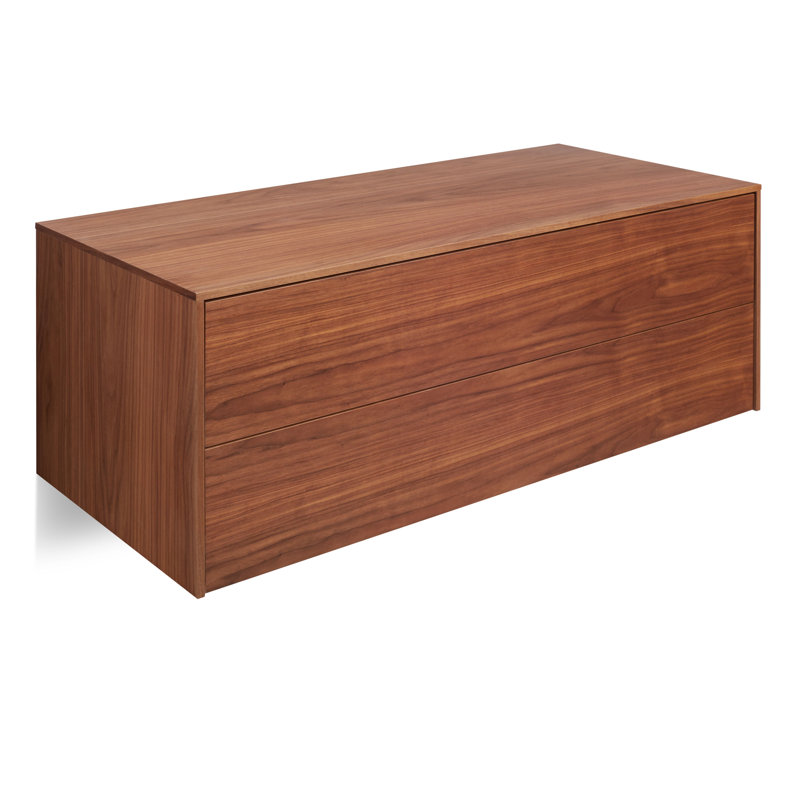 Wonder Wall 2.0 Solid Wood Accent Chest, Walnut