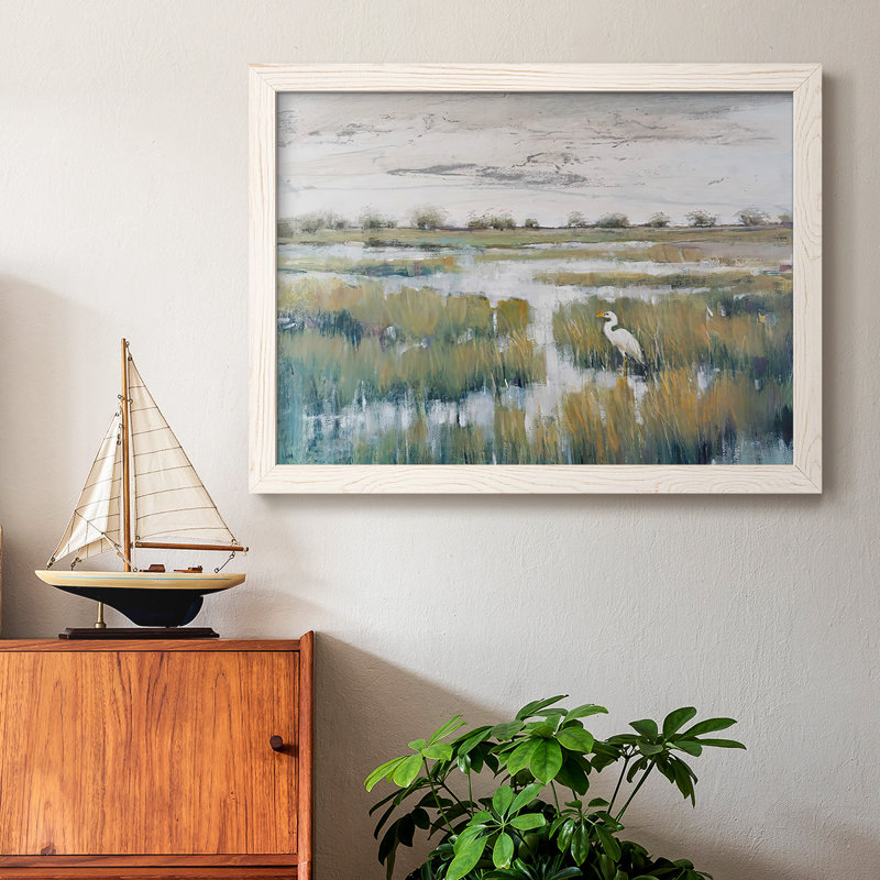 Vue des marais VI, Blanc, H 14 po x l 20 po