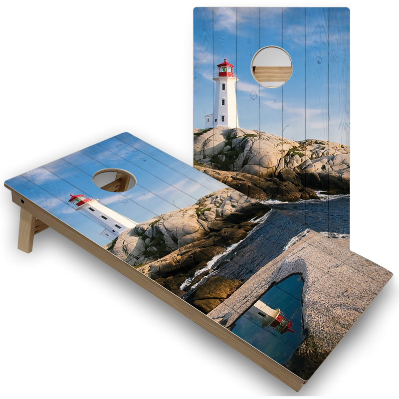 Panneaux de cornhole de phare avec étui et lumières