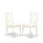 3 Piece Kitchen Table Set for Small Spaces Contains a Round Dining Room Table with Dropleaf and 2 Linen Fabric Chairs, Linen White-1015879978-1012687657