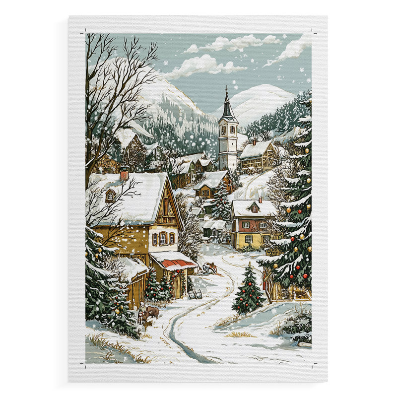 Fêtes de Noël, art Dxxvi, H 27 po x l 18 po