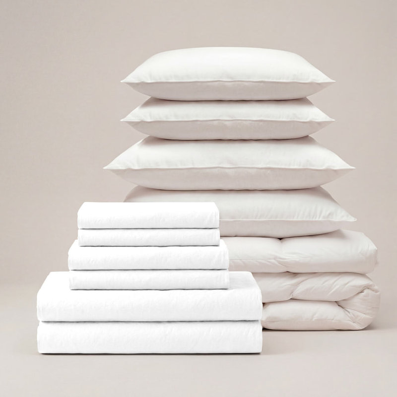 Bedding Sets Cotton No Pattern Duvet Cover Set, Brown, King