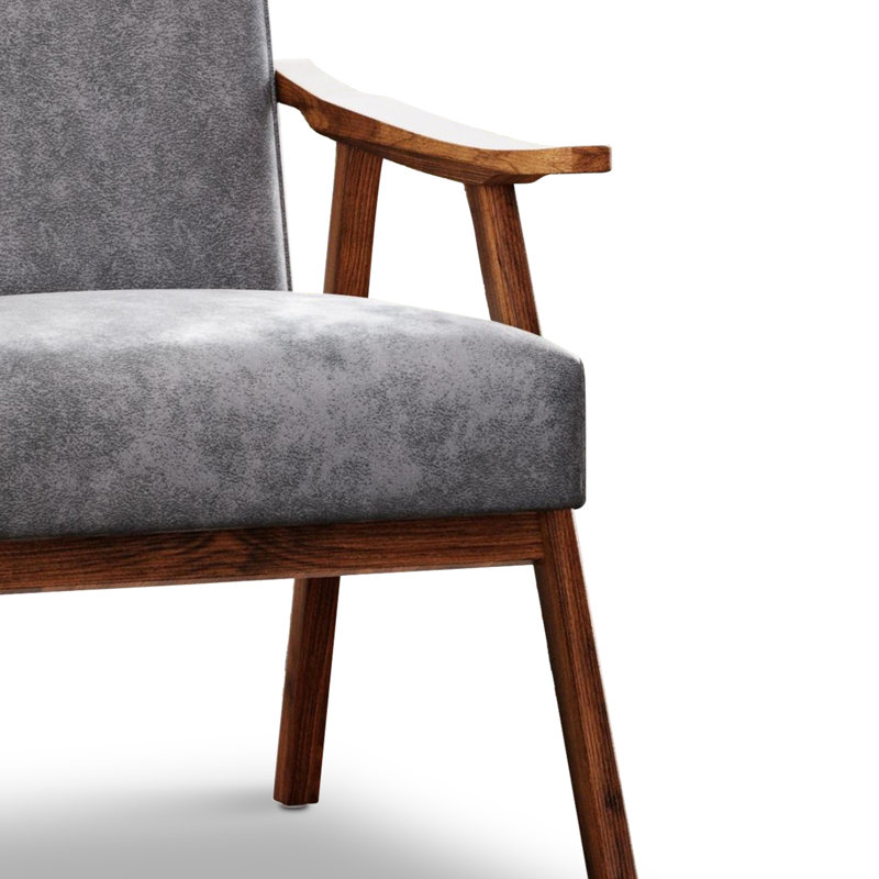 Chaise d'appoint en polyuréthane, Gris, PU