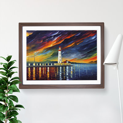 Lighthouse Painting Vol.4 Abstract - Single Picture Frame Print