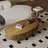 Modern Accent Table for Home, Oval Coffee Table, Accent Tea Table for Living Room, Bedroom, Apartment or Office-284211551-283606420