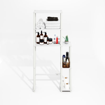 Creekside Freestanding Over-The-Toilet Bathroom Shelves, Storage Rack with 5 Shelves