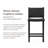 Maven Lane Noah Stool with Faux Leather Upholstery-111462700-111462704
