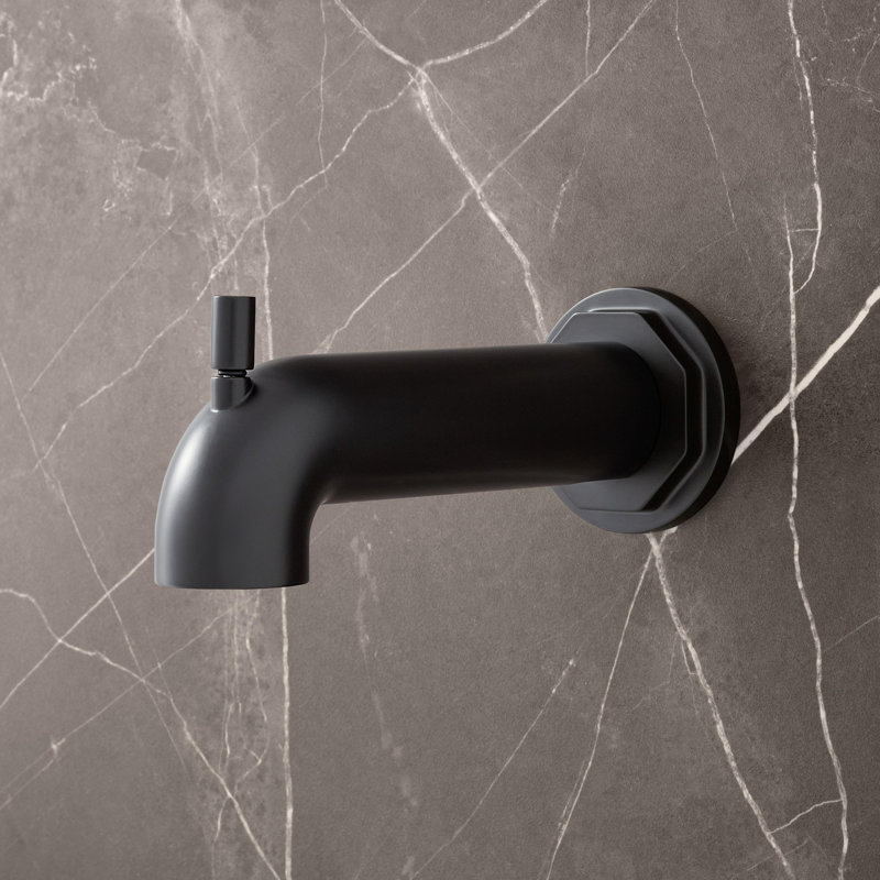 Signature Hardware Greyfield Tub Spout with Diverter, Brushed Gold