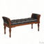 Banc ottoman capitonné en cuir PU avec accoudoirs-1188169904-1188169915