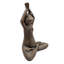 Figurine grenouille brune en magnésium et yoga