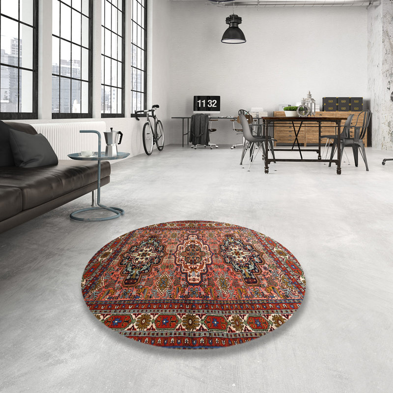Southwestern Indoor Rug, Round 6'