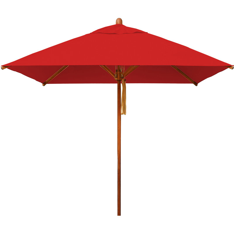 Parasol de marché Rebello, Rouge, L 132 po x P 132 po