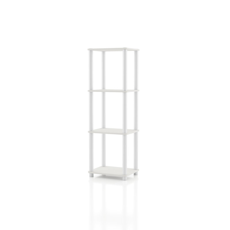 Terzenbach Narrow Storage Shelving, (4 Shelves) 44.17"H x 14.86"W x 11.81"D, White