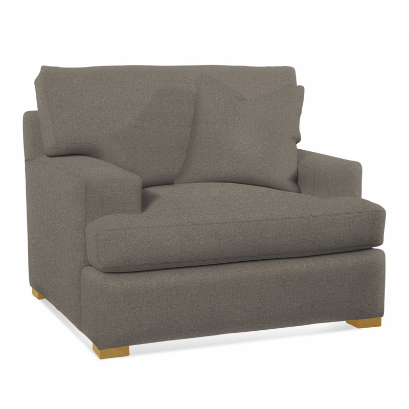 Cambria Chair, Gray Sugar Performance; 0863-84, Honey Finish