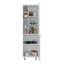 Garde-manger Burton avec 2 portes, tablettes réglables, tablettes latérales, armoire de rangement compacte pour l'organisation de la cuisine