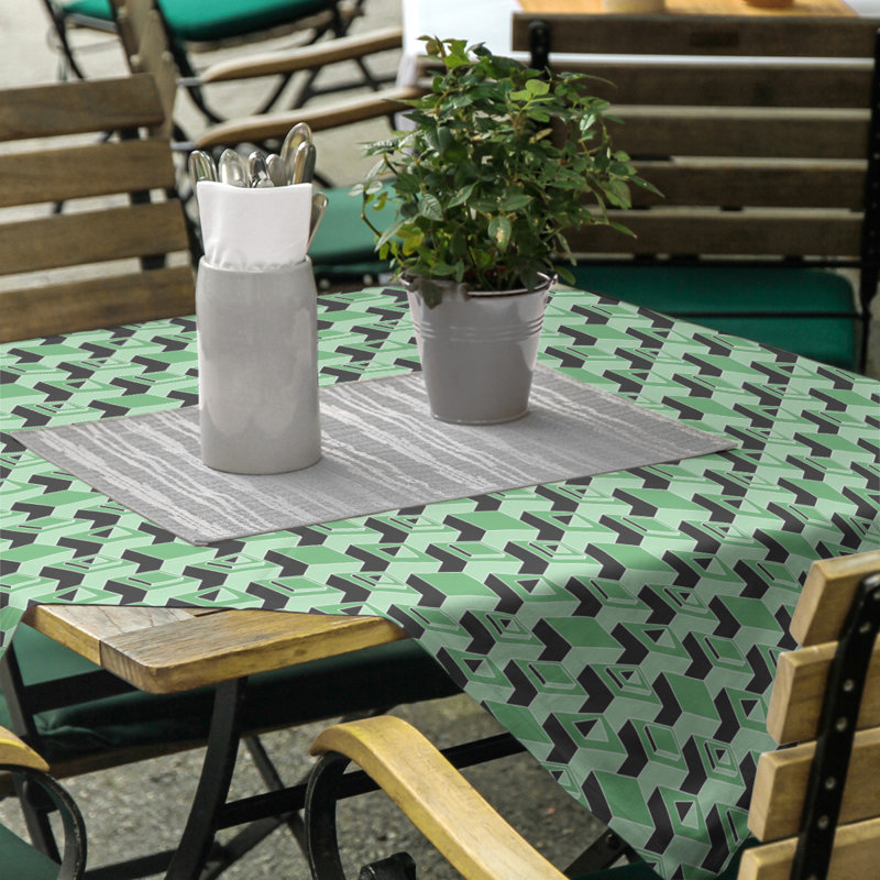 Nappe de gratte-ciels classiques, Vert/noir