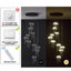 Luminaire suspendu long à 10 lumières DEL à intensité variable unique pour escalier