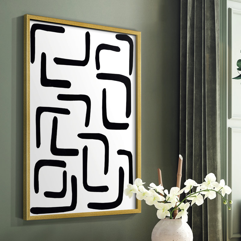 Shuffle III Framed Print - Solid Wood