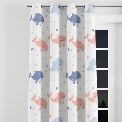 Rideau en velours Kids Ocean Animals