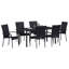 Garden Dining Set 7 Pcs PE Rattan-1914482614
