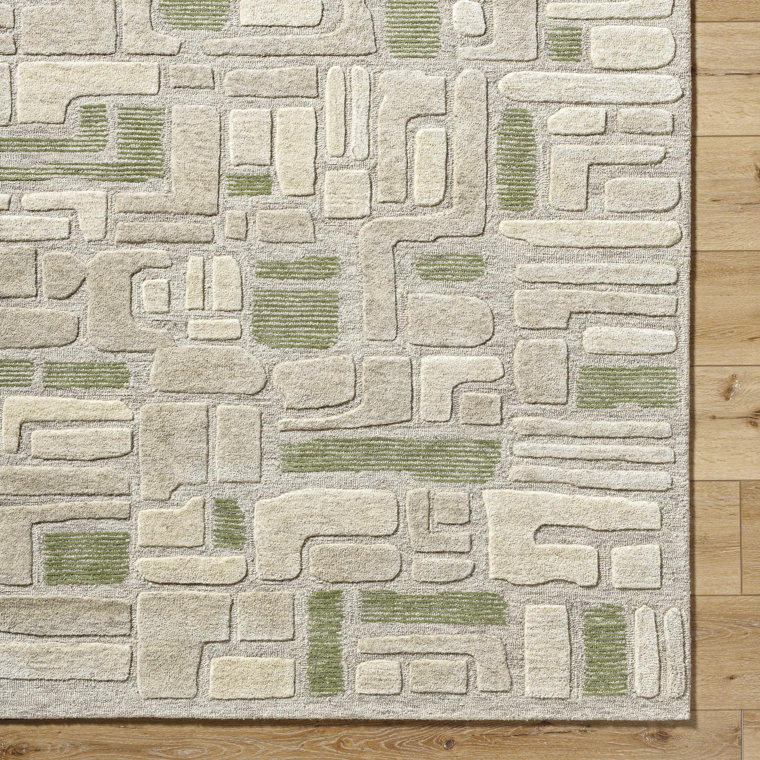 Liborius Hand-Tufted Geometric Rug, Rectangle 8' x 10'
