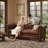 80.7" Leather Sofa, Chesterfield Sofa With Rolled Arm And Solid Wood-1707440201