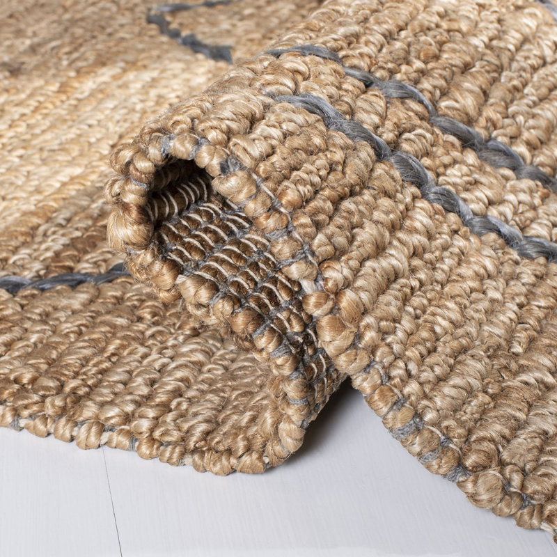 Craddock Natural Fiber Hand Woven Jute Southwestern Rug, Runner 2'3" x 8'