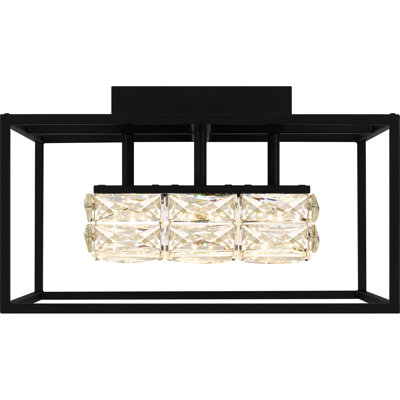 Plafonnier semi-encastré 1 lumière DEL 15,75 po