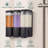 Shower Shampoo Conditioner Body Wash Dispenser Refillable, Adhesive Bathroom Lockable Wall Mounted Plastic Shower Soap Dispensers For Hotel Home, 500ML/16.9OZ Each Clear Bottle 3 Chamber, Black Pump-124462362