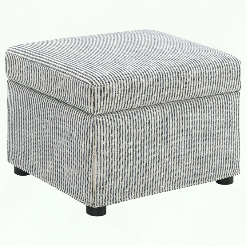 Repose-pieds avec rangement et plateau relevable hydraulique et tissu gris