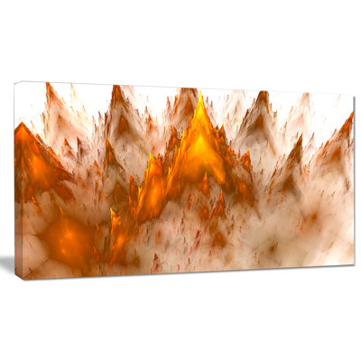 " Brown Fractal Crystals Design "