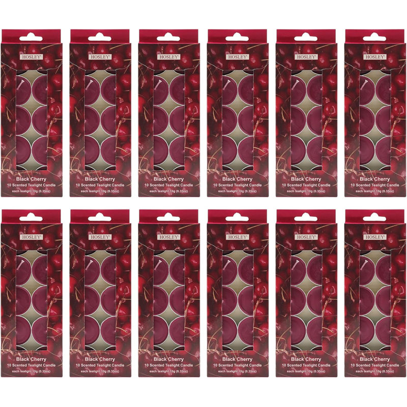 Bougie lumineuse Hosley 120PCs Idéal pour les lanternes de mariage de mariage, Brique