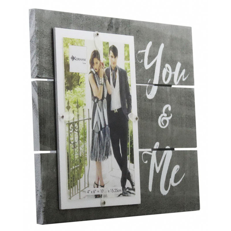 Dolbeare Gray Manufactured Wood, Plastic Matte Picture Frame