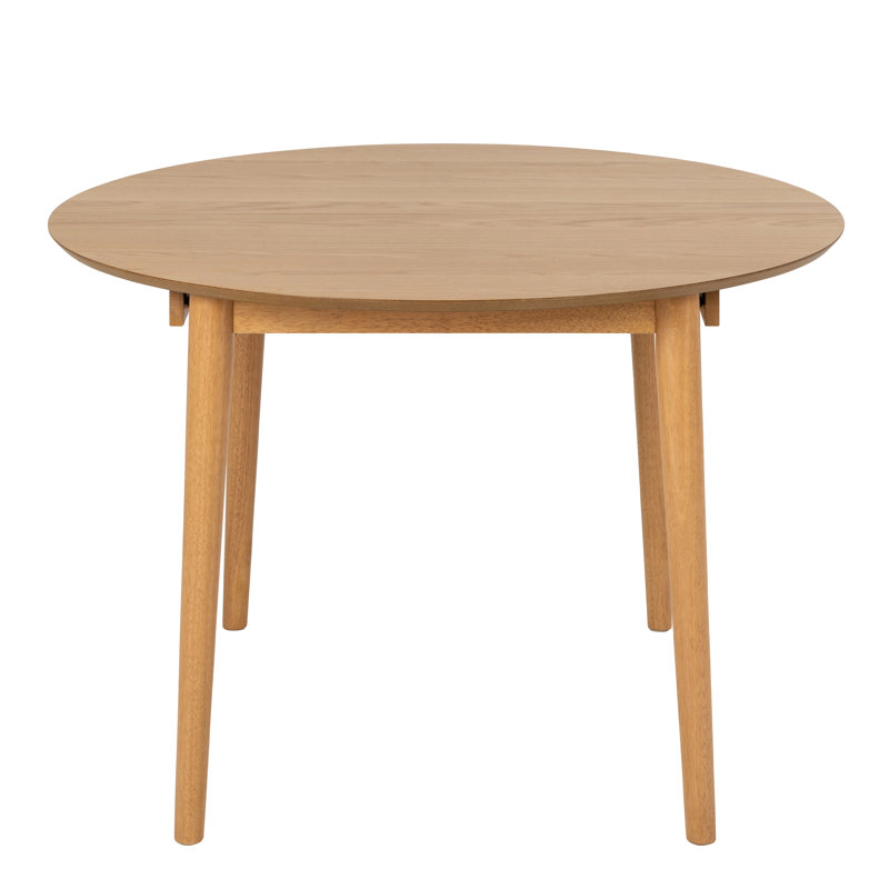 McGuffey Extendable Round Dining Table, Brown