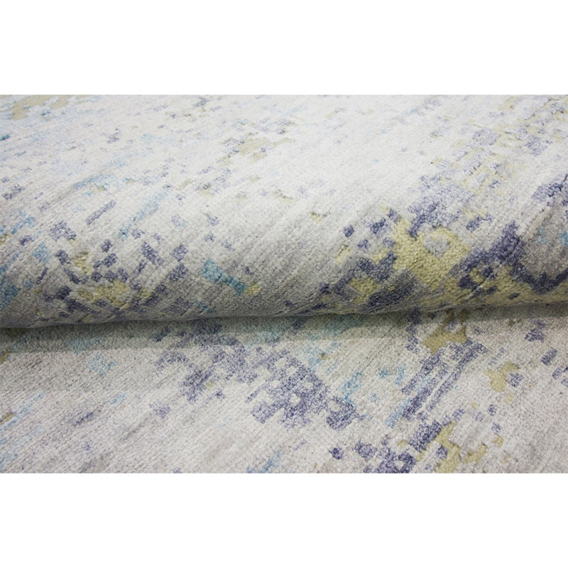Area Rug in Aqua/Beige/Ivory, Rectangle 12' x 15'